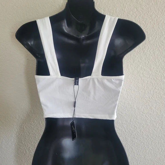 Zaful NWT White Crop Top size 4 - Picture 4 of 7